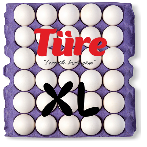 TÜRE Yumurta 30'Lu ÇOK BÜYÜK XL Boy