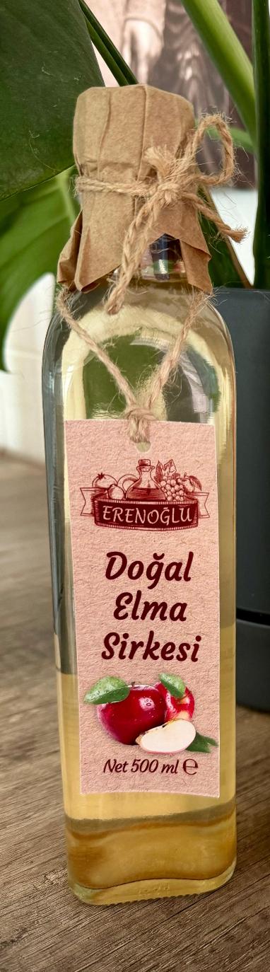 ERENOĞLU DOĞAL 500 ML CAM ŞİŞE ELMA SİRKESİ